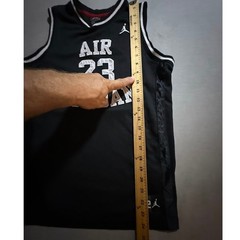 Air Jordan Black Basketball Jersey AIR #23 Sewn Boys Large Sleeveless