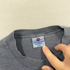 Vintage Pepsi Shirt Mens L/XL Gray 100 Percent Guaranteed Graphic Tee Soda