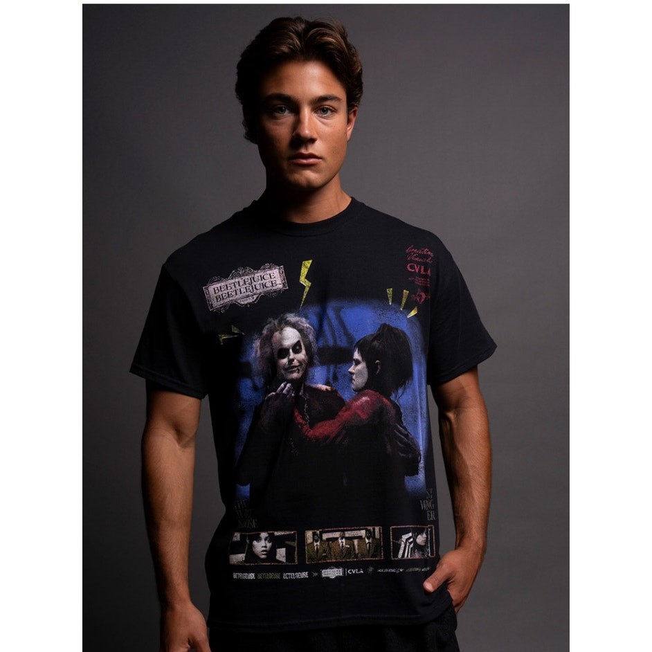 CVLA Beetlejuice Beetlejuice Shirt, Black, NWT, XL, 100% Cotton