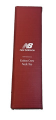NEW BALANCE Men’s Small (34-36″) White Cotton Crew Neck Tee with NB Logo 4-Pack