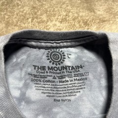 The Mountain Jesus Crown of Thorns T Shirt Mens L Gray Tie Dye Graphic Y2K Tee