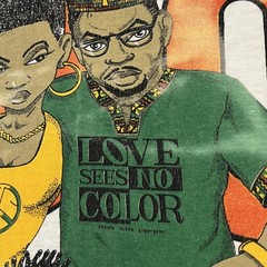 Vintage Love Sees No Color Shirt Black Family 90s TLC Racism Hurts 2 Live Crew