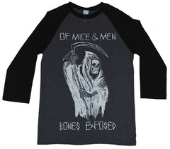 Of Mice and Men Mens T-Shirt – Bones Exposed Reaper and Scythe Image