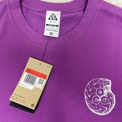 nike acg dri fit shirt Men’s Large Purple Texas Fossils New HV1296-505 Tee T