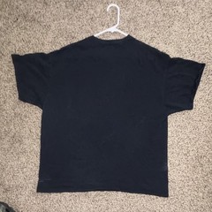 Gildan Ultra Cotton Men’s XL Black Cotton Iron Man Graphic Crew Neck Tee