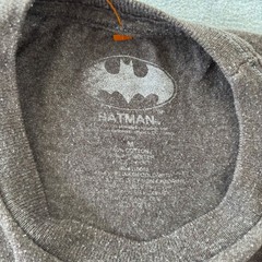 Batman DC Comics Heather Brown Typographic Graphic T-Shirt Mens Medium