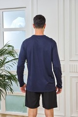 5 Pack Mens Long Sleeve Quick Dry Active Athletic T Shirt Running Gym Workout…
