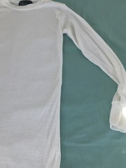 Kenyon Strata White size M Shirt Long Sleeve Mock Turtleneck Made in USA a/a 15″
