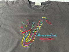 Vintage Milwaukee Summerfest T Shirt Saxophone Men XL