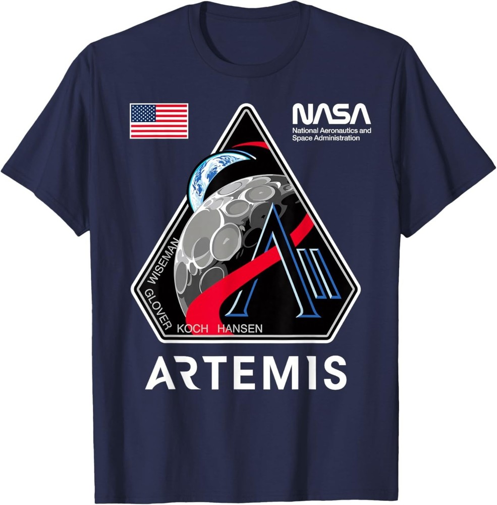 NASA Artemis II Mission Patch Logo Moon Space Program 2026 Unisex T-Shirt