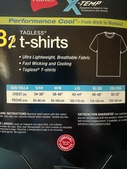 Hanes Men’s X-Temp Performance Cool Tagless T-Shirts, Size: S, 3+1 Pack