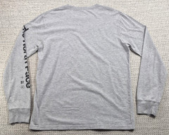 The North Face Shirt Mens Medium Gray Long Sleeve Logo Graphic Outdoor Tee