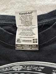 Karani-Art San Miguel De Allende Shirt Mens Medium Black Skull Rose Mexico Tee