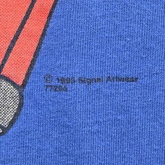 Vintage Number 1 Dad T-Shirt Blue Medium Made in USA Single Stitch
