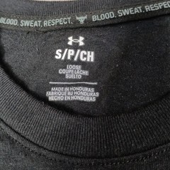NEW Under Armour Project Rock Blood Sweat Respect Tank Mens Size S Black 1389900
