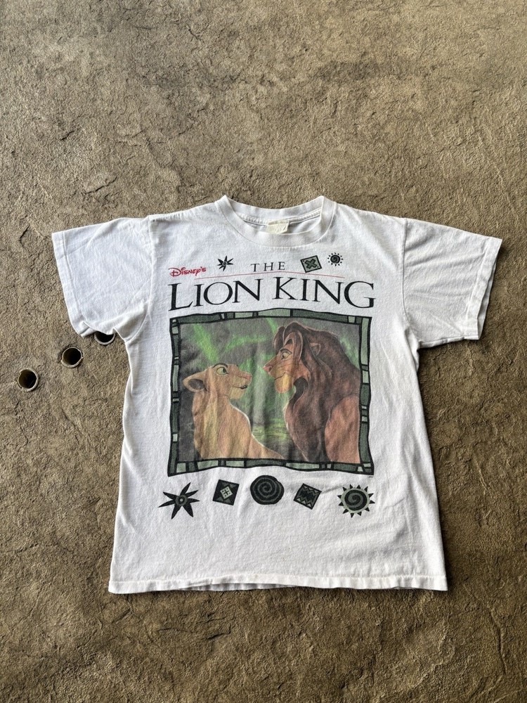 Vintage 90s Lion King Single Stitch Promo Shirt Size S Nala Simba Walt Disney