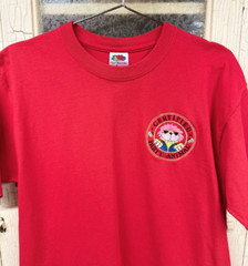 Vintage Certified Party Animal Embroidered T Shirt Red Med
