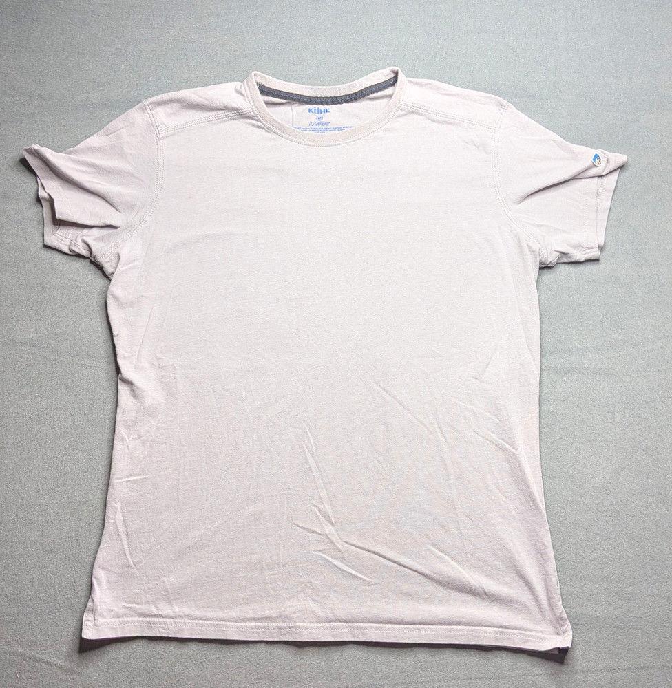 Kuhl Shirt Mens M Gray Wildfibre Organic Cotton Crew Neck Tee Lightweight