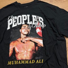 Muhammad Ali The Greatest Men’s XL Black Graphic T-Shirt The Peoples Champ