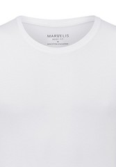 Marvelis Men’s T-Shirt Twin Pack – Body Fit – Tank Top / Crew Neck – Skin