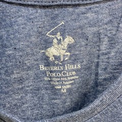 Polo Club T Shirt sz M Navy Heathered V Neck Classic Casual Normcore Minimalist
