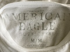 Good Times With Bad Girls American Eagle Mens Graphic Tshirt Medium White