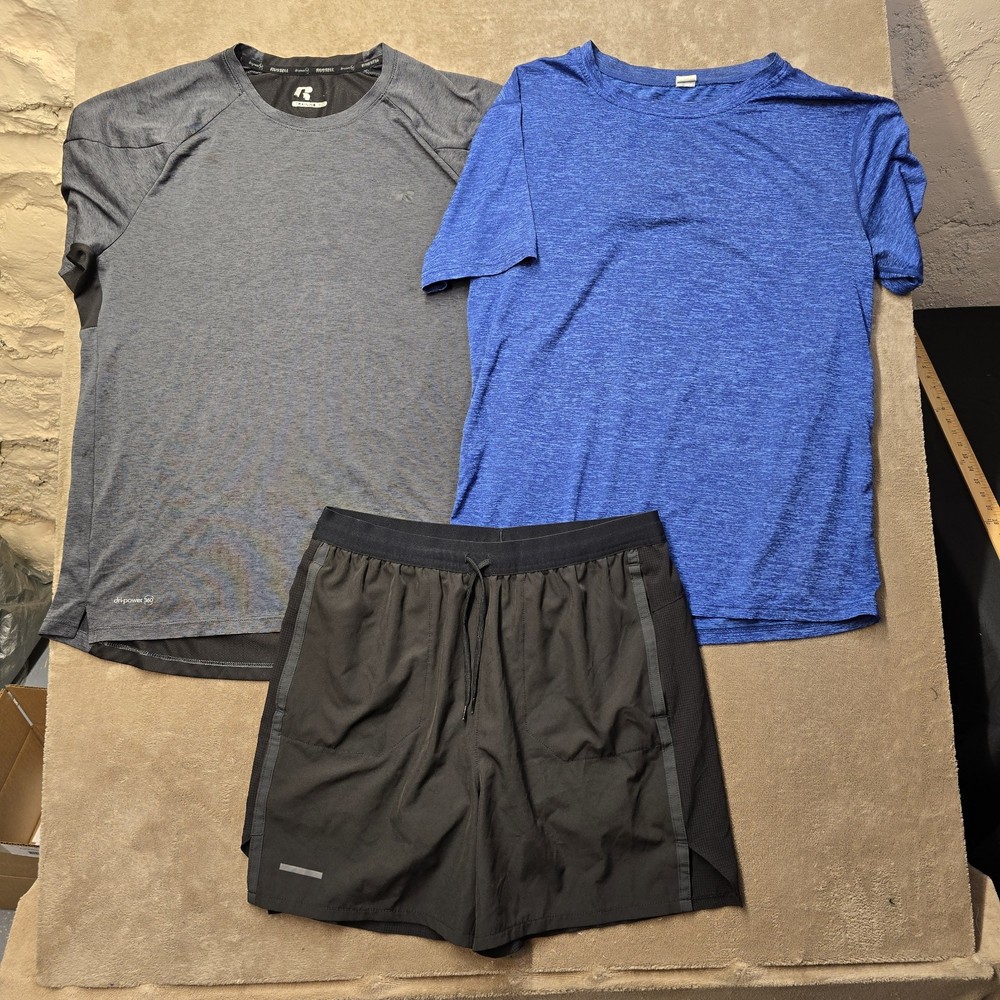 Set Of 2 Shirts And 1 Short Activewear Various Brands Size Medium