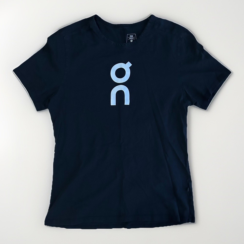 On Cloud Shirt Mens Large Black Graphic Logo Cotton Running Performance Large