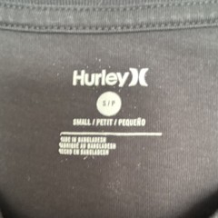Hurley Men’s Small Black Crew Neck Short Sleeve T-Shirt FREE SHIPPING