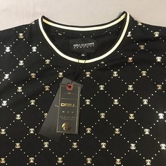 Drill NYC Shirt Mens XL Extra Large Black Gold Bees Graphic