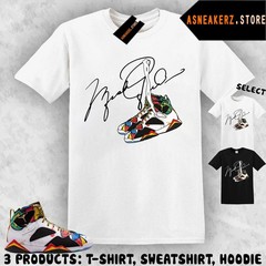 Tee Shirt Matching AJ 7 Miro 2026 To Match Sneaker Shoelace 7s T-Shirt