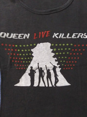 Vintage Rare 1970s Queen Band Live Killers 1979 Crazy Tour Concert Promo T-shirt