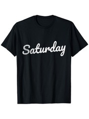 Saturday Distressed Fun Days of the Week Weekend T-Shirt, Unisex cotton casual