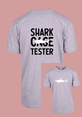 UNISEX MEN WOMENS TEE TSHIRT SHARK CAGE TESTER DIVING SWIMMING DIVE REEF FISH