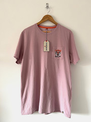 Joe Browns T Shirt NEW Large Pink Tiger Print Graphic Tee Casual Wear BNWT