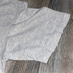 Vintage Mossimo T-Shirt Large Gray Single Stitch Embroidered Logo 90s Distressed