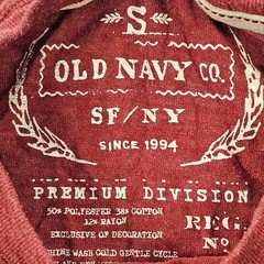 Pacific Islands Surf Tour Old Navy Red Short Sleeve Tri-Blend T-Shirt Men’s S