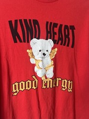 Brisco Brand XL Tee Short Sleeve Kind Heart Good Energy Bear Angel Cherub