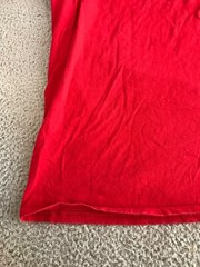 Nike Shirt Men’s Large Red Short Sleeve Crew Neck Square Logo Graphic Tee