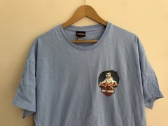 Harley Davidson Fairbanks Alaska Outpost Graphic Print T-Shirt In Blue Sz XL