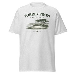 Torrey Pines Shirt California Golf Tee Coastal Golf Club Shirt