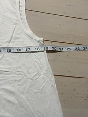Mens Boody Tank Top Shirt Organic Eco Bamboo White Size Medium Workout Exercise