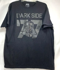Star Wars T-Shirt Darth Vader, Dark Side #77 Black Cotton T Shirt Men’s Size XL.