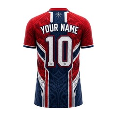 Personalized Norway Soccer Jersey, Custom Name Number Red Football Shirt