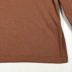 Free Fly Shirt Mens XL Henley Bamboo Blend Long Sleeve Rust Brown Minimalist