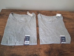 Mens George Size 2XL 50-52 Neck Short Sleeve Tee Shirts Lot Of 2 NWT
