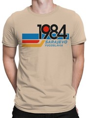 Sarajevo 1984 Retro Design Men’s T-shirt
