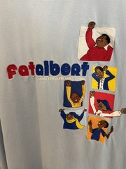 Vintage Fat Albert Shirt Mens 3XL Blue Platinum FUBU Cartoon Tee Hip Hop 2000s