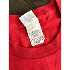 Vtg Nike 80s 90s Red Graphic Tough Kick Butt T Shirt L Single Stitch Made in USA
