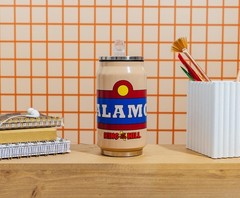 King Of The Hill Alamo Beer Logo Stainless Steel Drinking Can | Holds 9 Ounces